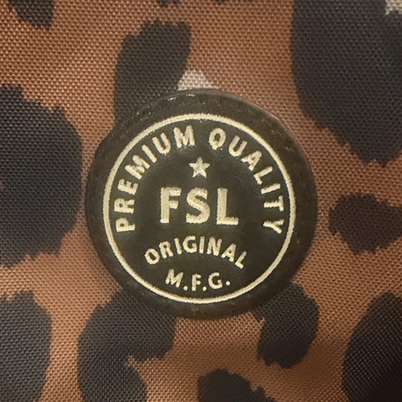 Fossil Leopard Print Brown and Black Backpack main image 4